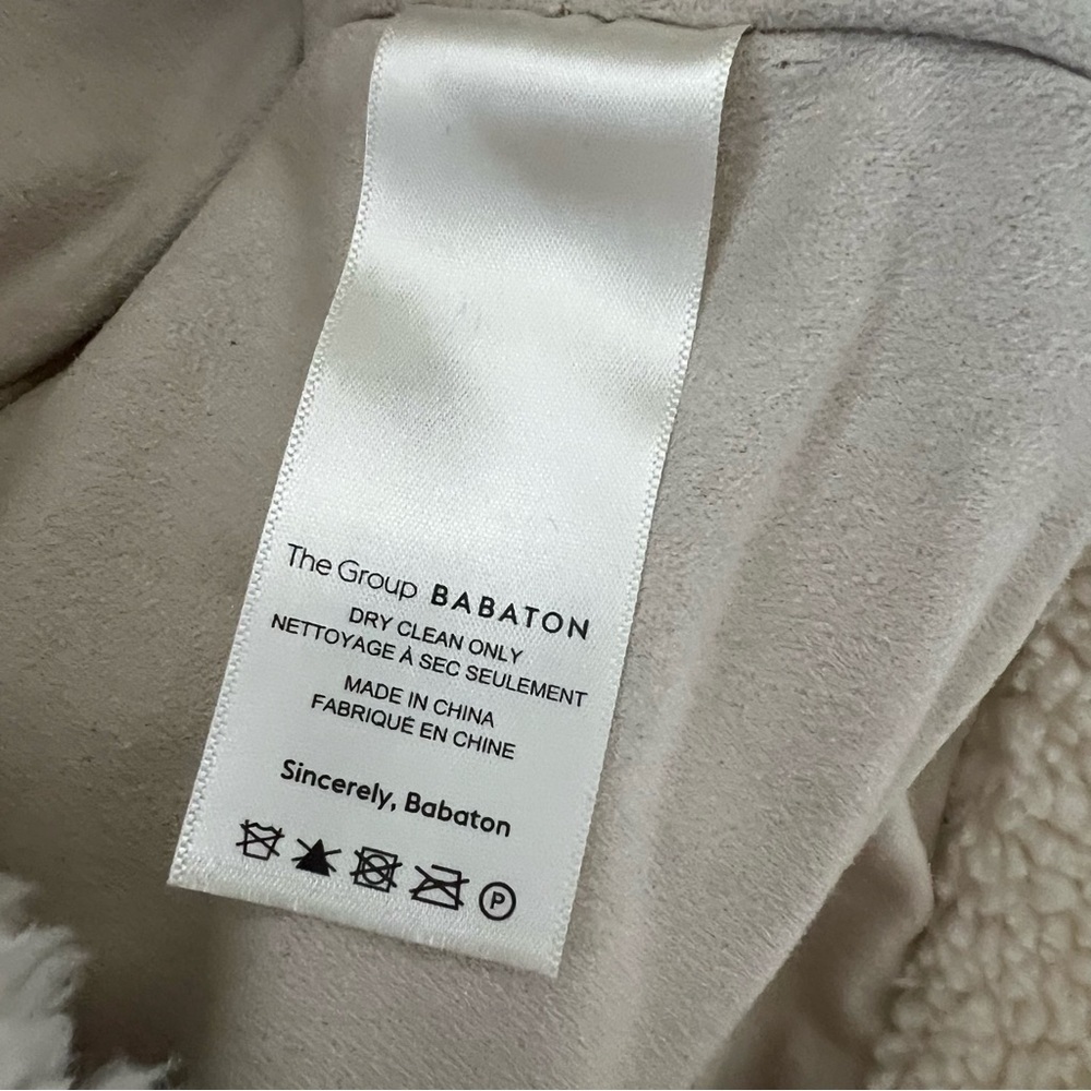 The Group by Babaton Aritzia Sherpa Teddy Jacket Size 2 - Picture 8 of 9